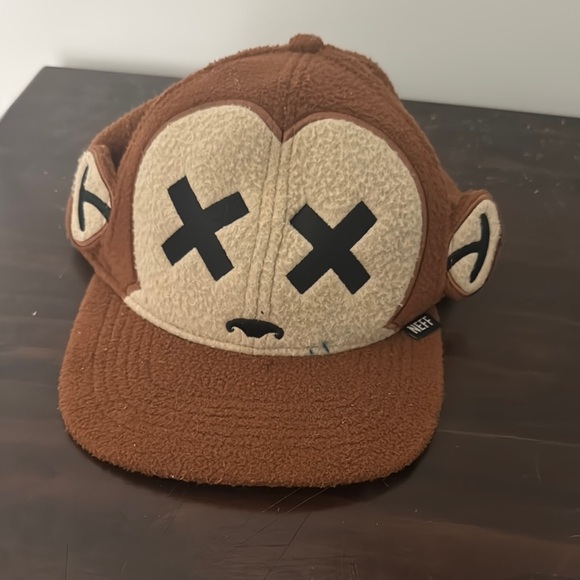 Neff Other - Neff Brown and Cream Monkey Hip Hop Hat Dance Cap